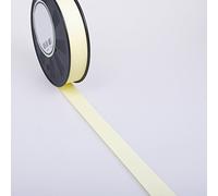 Deko und Band Polyband résistant aux intempéries avec « Grain de Bois » - Écru - Rouleau de 25 mm - 91 m - 27