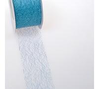 Deko und Band Spiderweb Ruban décoratif - 5 cm Turquoise - Rouleau 25 m - 67 020 de r 50
