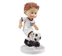 Dekofigur: Fußballer mit Ball, Polyresin, 85 mm