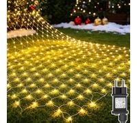 Dekofun Lot 2 3x2M 200 LED Filet Lumineux Extérieur avec Prise, Blanc Chaud | Fonction minuterie, 8 modes lumineux variés et IP65 étanche, parfait pour jardin, chambre et décoration de Noël intérieur