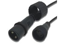 Dekofun Rallonge Guirlande 6M/19.8FT Rallonge Électrique, 2 Broches Prolongateur Étanche Connecteurs pour Éclairage de Noël Extérieur, Sapin Lumineuse Intérieur, Rideau Lumineux, Guirlande Lumineuse
