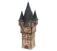 Dekohelden24 Hôtel - Tour de Bromser à Rüdesheim/Rhin, en Porcelaine, L x H env. 12 x 12 x 33 cm