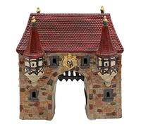 Dekohelden24 Photophore de Ville en Porcelaine avec éclairage L/B/H env. 18 x 17 x 19 cm