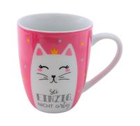Dekohelden24 Tasse à café/Tasse en Porcelaine, Motif : Chat, Soyez Unique, Non Artificiel - Dimensions H x Ø : 10 x 8 cm - Capacité : 250 ML - Passe au Lave-Vaisselle - Tasse à café
