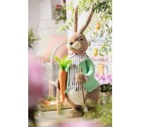 Dekoleidenschaft Grande figurine décorative en forme de lapin de 75 cm de haut - Décoration de Pâques