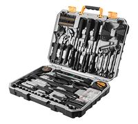 DEKOPRO Boîte à outils complète 178 pièces, boîte à outils de bricolage pour la maison, le bureau et la voiture, avec jeu de tournevis, marteau et pinces pour l'entretien quotidien