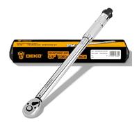 DEKOPRO ynamométrique 3/8" 50 lb-ft ouille préréglée 72 Dents ±3%, Trousse d'Outils d'Entretien Professionnel, Jeu de Clés Dynamométriques