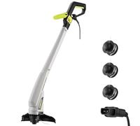 DEKOPRO Coupe Bordure Filaire 250 W: Débroussailleuse Êlectrique à Double Fil de 23 cm, Alimentation Automatique, avec 3 Bobines de Fil, pour Pelouses, Jardins et Mauvaises Herbes