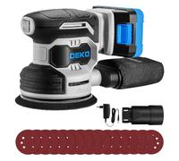 DEKOPRO Ponceuse Excentrique Sans Fil 20V 125mm, Batterie 2.0Ah, Bleu