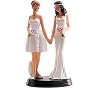 Dekora - 305054 Figurine pour gâteau du mariage, Blanc, 20cm