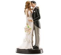 Figurine de mariage pour gâteau 18 cm, tendre baiser