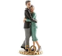 Dekora - 305224 Figurine pour gâteau du mariage, Blanc, 20cm