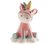 Dekora - 310137 Figurine Gâteau Baptême Licorne 10cm