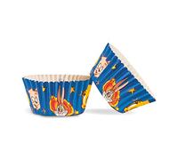 Dekora - 339237 Caissettes Cupcakes avec Design Looney Toons-50 Unités, Papier, Ø 5 x 3 cm