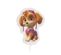 Dekora - 346171 PAT PATROUILLE Skye Bougie Figurine 2D Cire Rose 8 x 8 x 12 cm