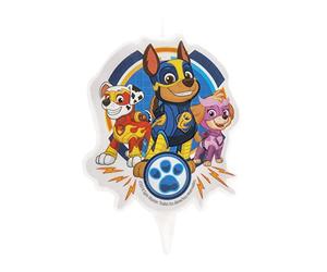 Dekora - 346226 Chase, Skye, Marshall Bougie d'anniversaire 2D Paw Patrol, Bleu
