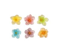dekora - 35 Décorations de Gateau d'Anniversaire Comestibles, fleurs en azyme 3,5 cm - 6 couleurs assorties - cupcakes et desserts - Sans gluten et sans lactose