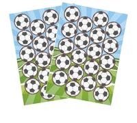Dekora, Ballon de Football Mini-Disques Azyme, Décorations Comestibles pour Cupcakes, Muffins & Biscuits, Pack de 2 Feuille, Rond 3,4 CM