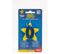 dekora - Bougie d'anniversaire de solidarité | Bougies spéciales en forme d'étoile - Bougies à double souhait pour aider les enfants malades - Numéro 0, Bleu