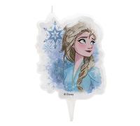 Dekora - Bougie d'Anniversaire en 2D d' Elsa pour Gâteaux d'Enfants - 7,5 cm