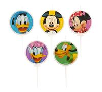 Dekora - Bougie pour Gâteau d'Anniversaire d'Enfants de Mickey Mouses et ses Amis - 3 cm