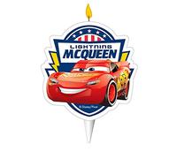 Dekora Design Bougie d'anniversaire 2D Flash McQueen 7,5 cm Rouge 346215