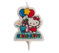 Dekora - Bougies d'Anniversaire Originales | Bougie d'Anniversaire en 2D de Hello Kitty pour Gâteaux d'Enfants - 7 cm