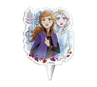 Dekora - Bougies d'Anniversaire Originales | Bougie d'Anniversaire en 2D de La Reine des Neiges II pour Gâteaux d'Enfants - 7,5 cm Bleu 346227 Medium