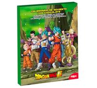 dekora - Calendrier de l’Avent Dragon Ball Super - 50 g Chocolat au Lait - Calendrier de Noël Enfant - 24 Surprises Gourmandes - Compte à Rebours Festif vers Noël