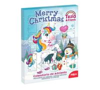 dekora - Calendrier de l'Avent Chocolat | Calendrier de l'Avent pour enfant Licorne Tesia dans la neige - 50 g