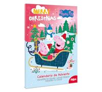 dekora - Calendrier de l'Avent Peppa Pig - Avec 24 chocolats - Total 50 g - Chocolat au lait - Colorants naturels - Spécial Noël
