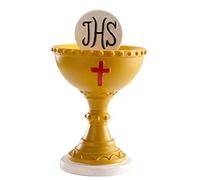 dekora - Calice de Première Communion 11,5 cm, Décoration pour gâteau de communion, Cake topper apte au contact alimentaire