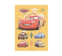 Dekora, Décoration de Gâteau Cars, Lightning Mcqueen Topper Azyme Découpée Comestible, Anniversaire d'Enfants, A5