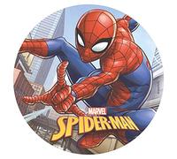 Dekora - Decoration Gateau Anniversaire Spiderman Feuille Azyme - 20 cm Diametre