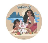 dekora - Décoration pour Gâteaux d’Anniversaire - Cake Topper Vaiana 2 20 cm - Disque en Azyme Comestible pour Gâteau Sans Gluten, Sans Sucres Ajoutés, Sans Lactose - Convient aux Végétariens