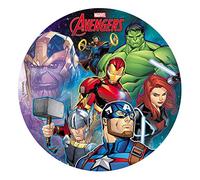 Dekora - Disque Comestible de Marvel Avengers pour la Décoration du Gâteau d'Anniversaire - 20 cm