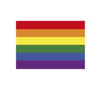 dekora - Feuille comestible Drapeau LGBT - Papier sucre A5 (14,8 x 21 cm) - Décoration pour gâteaux - Sans gluten, sans sucre ajouté, convient aux végétariens - Idéal pour les célébrations