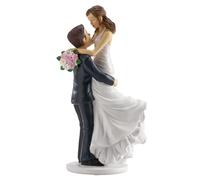 dekora - Figurine pour gâteau de mariage - 18 cm de hauteur - Décoration de gâteau de mariage - Design original et détaillé - Cake topper apte au contact alimentaire