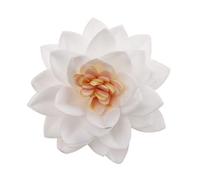 Dekora - Fleur de Lotus | Fleurs Blanches en Gaufrette Comestibles pour Gâteau - 7 cm