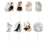 Dekora Design – Kit déco cupcakes Reine des Neiges, 8 modèles, 16 unités, papier multicolore