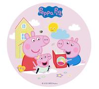 Dekora, Peppa Pig Baby, Disque d'Azyme Comestible, Décoration pour Gâteaux d'Anniversaire d'Enfants, Rond 20 CM