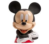 dekora - Tirelire pour enfant Mickey Mouse en plastique avec 12 billets en azyme - 16 cm - Tirelire disney résistante et sûre - Idée cadeau noel enfant