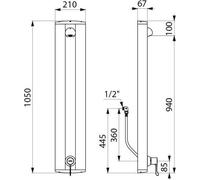 Delabie DU-Elem. SECURITHERM Therm. sequentiell. Anschluss verd.