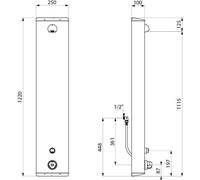 Delabie DU-Élément.SECURITHERM Therm. acier inoxydable Raccords sertis 30 s