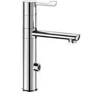 Delabie électronique. MBatt. 230V Sortie pivotante haute H165 L160, levier L100