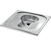 Delabie Hock-WC SHA 700 1 spray bowl w. Ger-Ver. D1" Edst. 1.4301 sat.