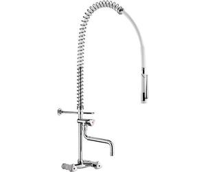 Delabie lave-vaisselle blanc avec mitigeur mural + manette 433000+vent. de sortie
