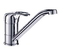 Delabie-Mitigeur d évier bec fondu orientable 160 200. manette ajourée flexible PEX Réf 2210