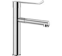 Delabie Mitigeur monocommandé avec bec pivotant BIOCLIP H.180 L.185 + 2 sorties inox