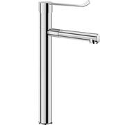 Delabie Mitigeur monocommandé avec bec pivotant BIOCLIP H.320 L.185 + 2 sorties inox